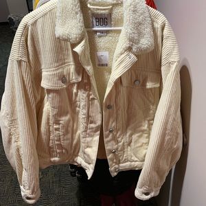 BDG Corduroy Sherpa Trucker Jacket